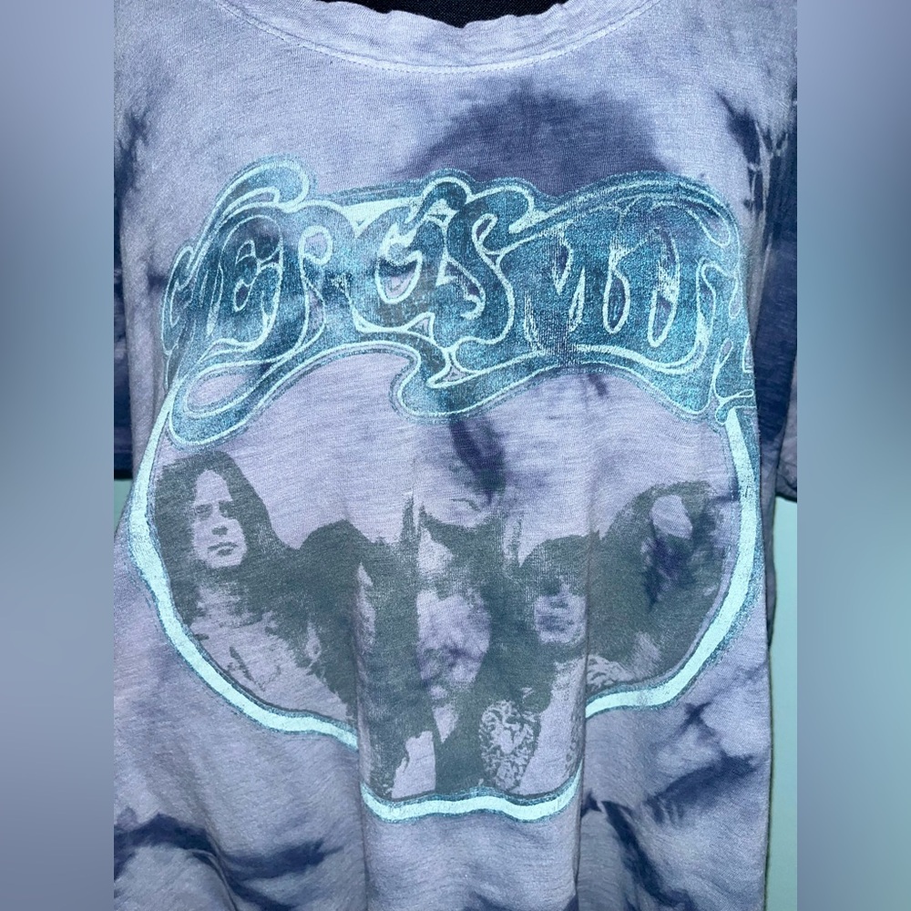 Knit Riot, Aerosmith Tie-Dye Graphic T-Shirt/Size Large 🪽